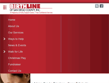 Tablet Screenshot of birthlineofsandiego.org
